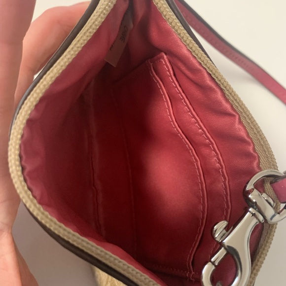 Coach Wristlet - Signature Canvas & Pink Lining - Picture 9 of 9